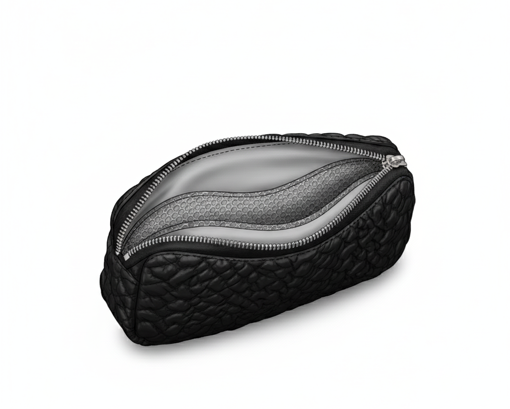 Antiradiation Leather Pouch - black
