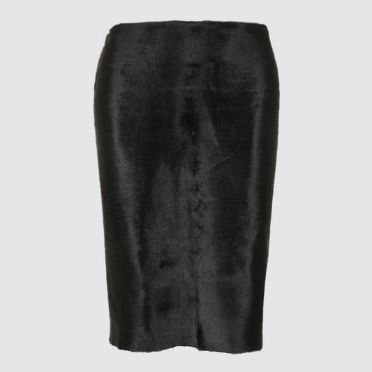 Leather skirts - black - calfskin
