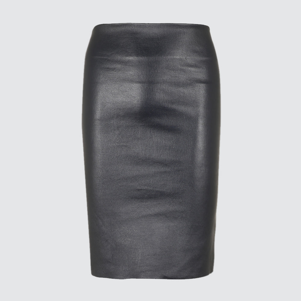 Leather skirts - navy