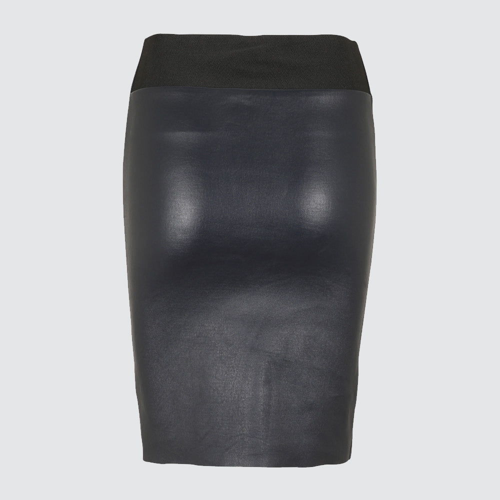 Leather skirts - navy