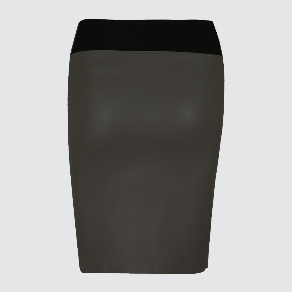 Leather skirts - dark grey