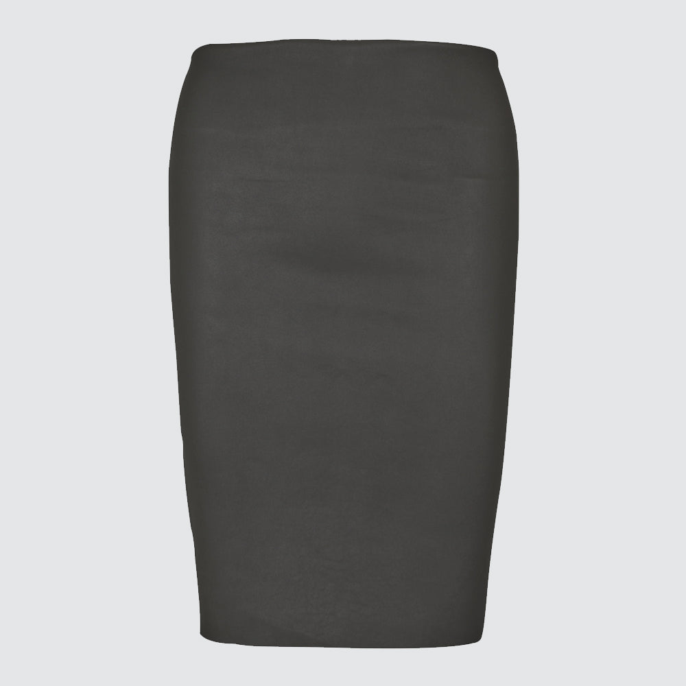 Leather skirts - dark grey