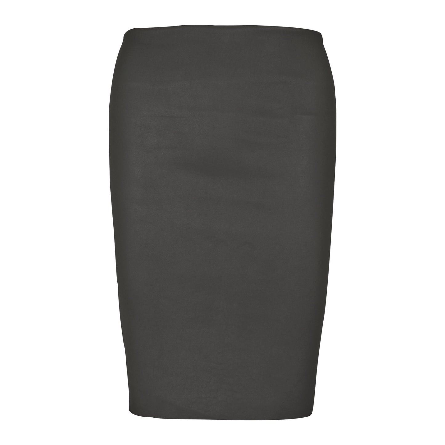 Leather skirts - cognac