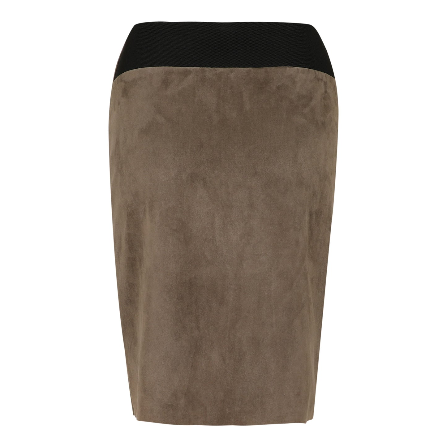 Leather skirts - dark brown - suede