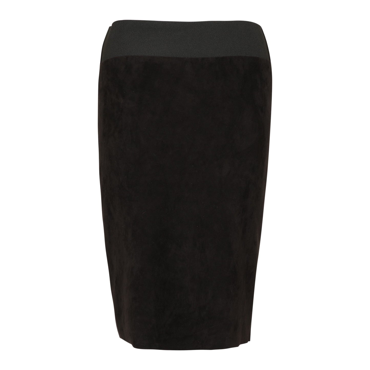 Leather skirts - dark brown - suede