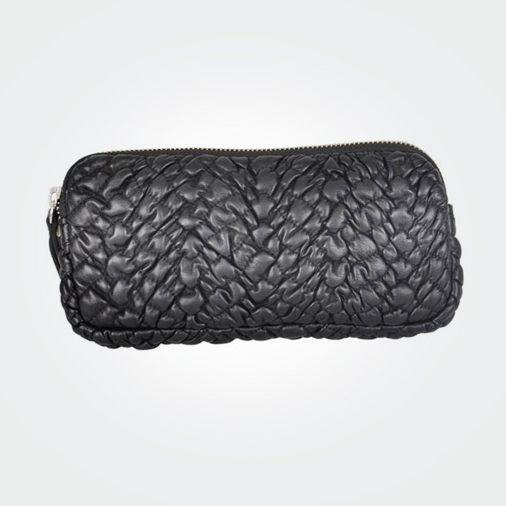 Leather clutch - black