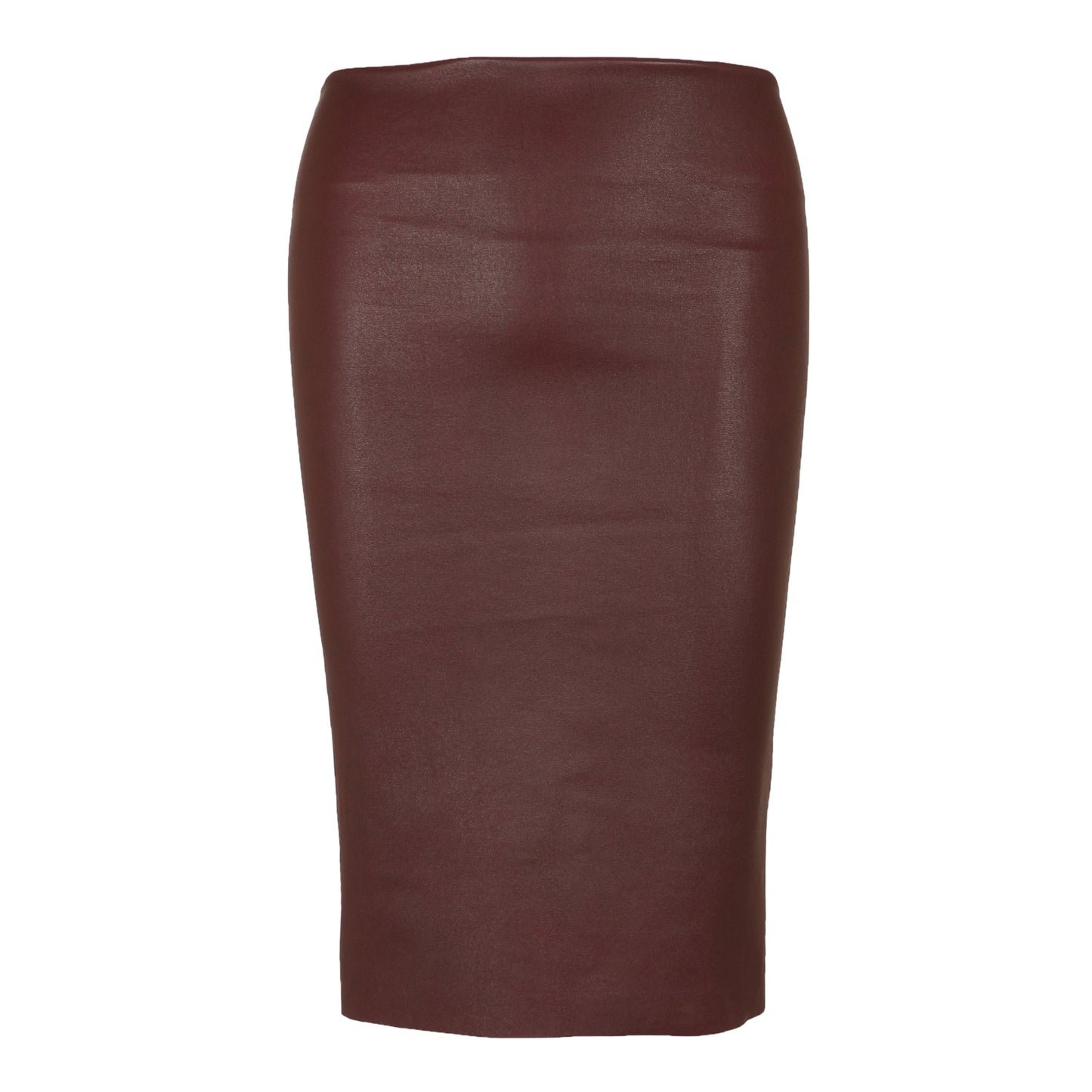 Leather skirts - cognac