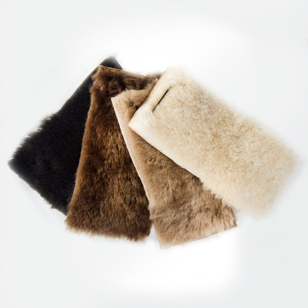 Vest - shearling - sand