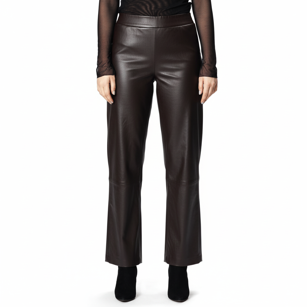 Leather pants - wide legs