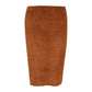 Leather skirts - sand - suede