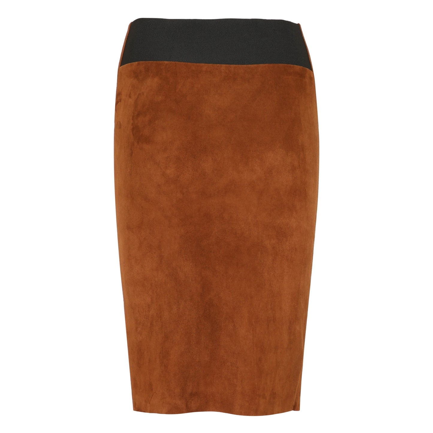 Leather skirts - black - suede