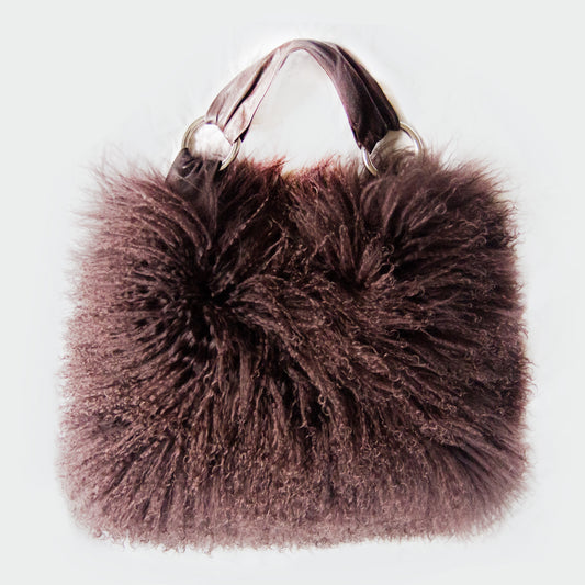 Tibetan lambskin bag - brown and other colors